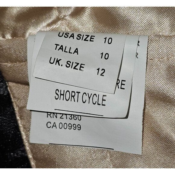 MGNY Women Black Long Sleeve Lace & Beaded Gown Formal Evening Dress Sz 10 2580 - Picture 7 of 16